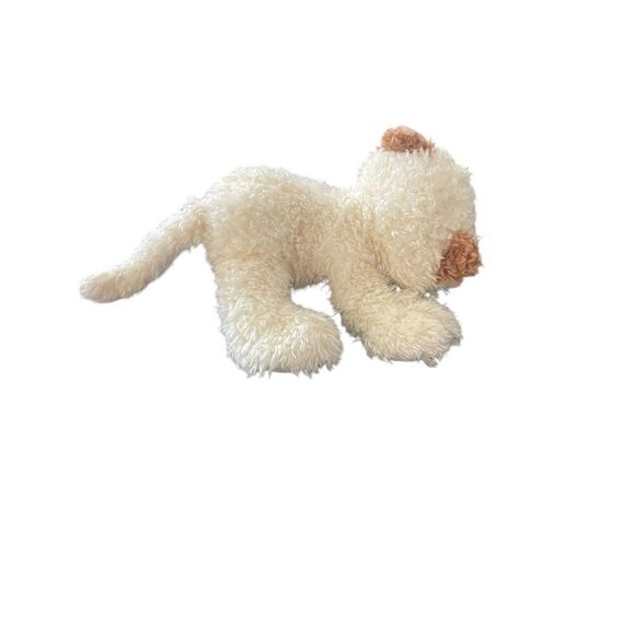 Ganz Cream White Curly Plush Dog 12in. - Picture 3 of 14